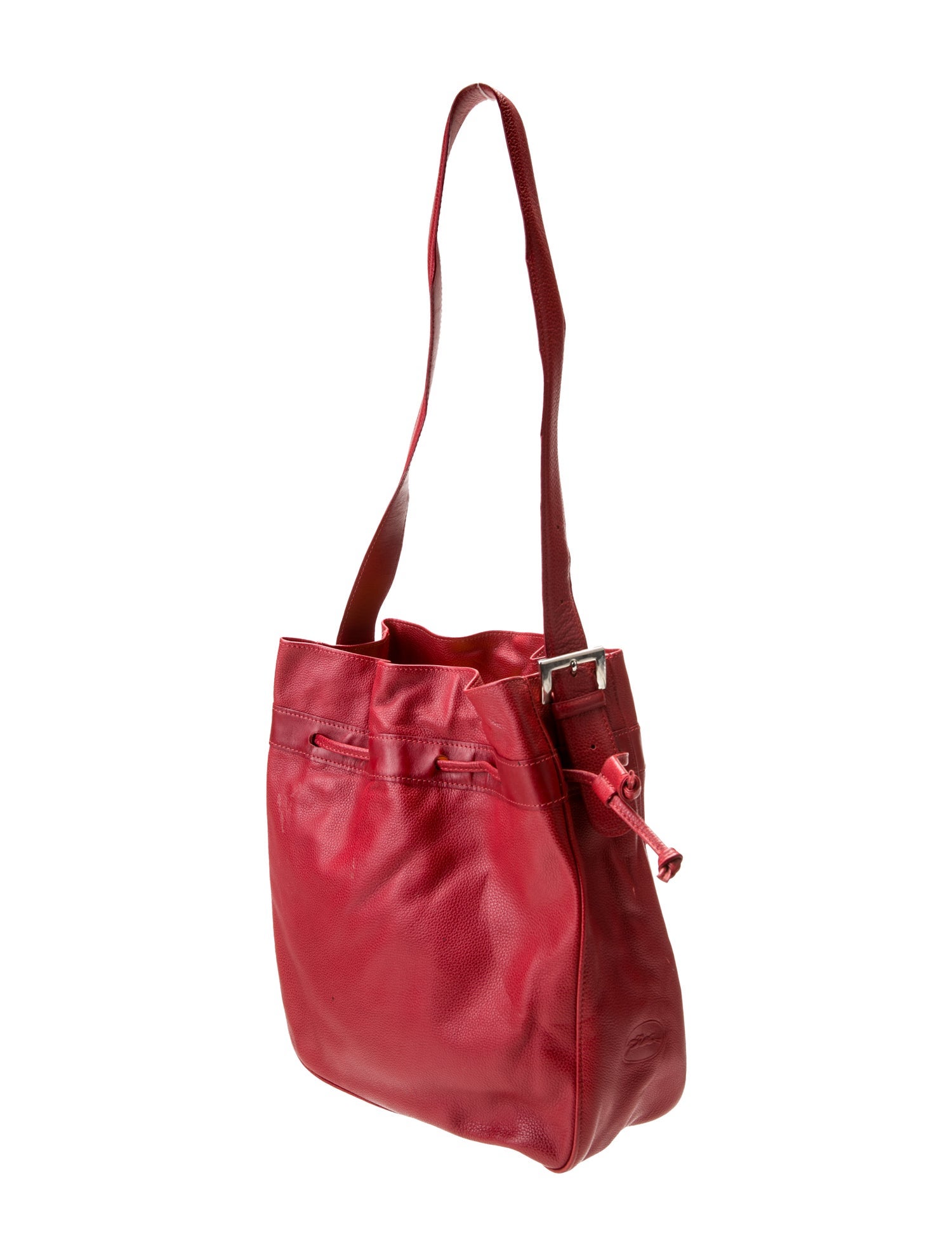 Longchamp Leather Bucket Bag